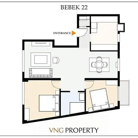Charming Cozy 2bed1bath Shoreline Bebek! #95 Apartmán